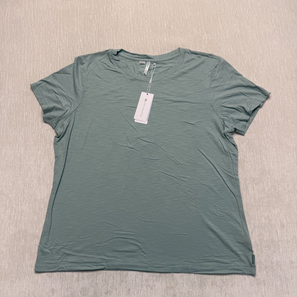 TravisMathew Womens Cloud Tee Shirt XL Green Ether Modal 1LC038 New